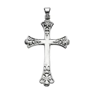 Platinum 38x26mm Cross Pendant