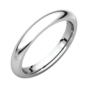 Platinum 3mm Comfort Fit Band, Size 12