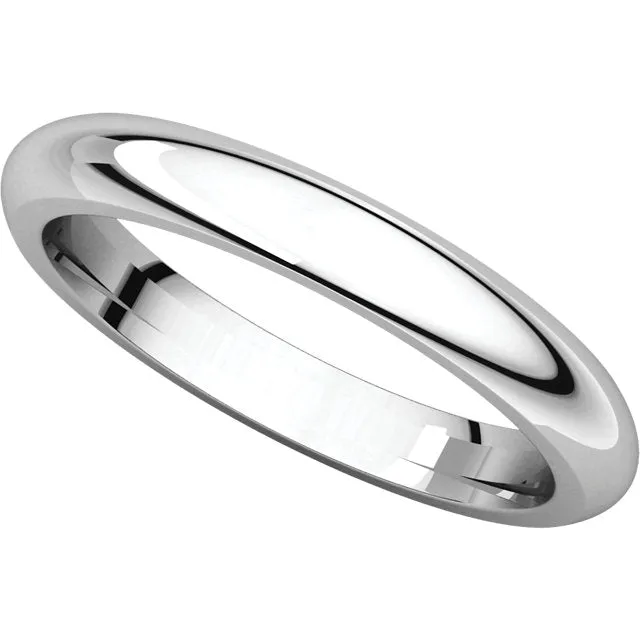 Platinum 3mm Comfort Fit Band, Size 4