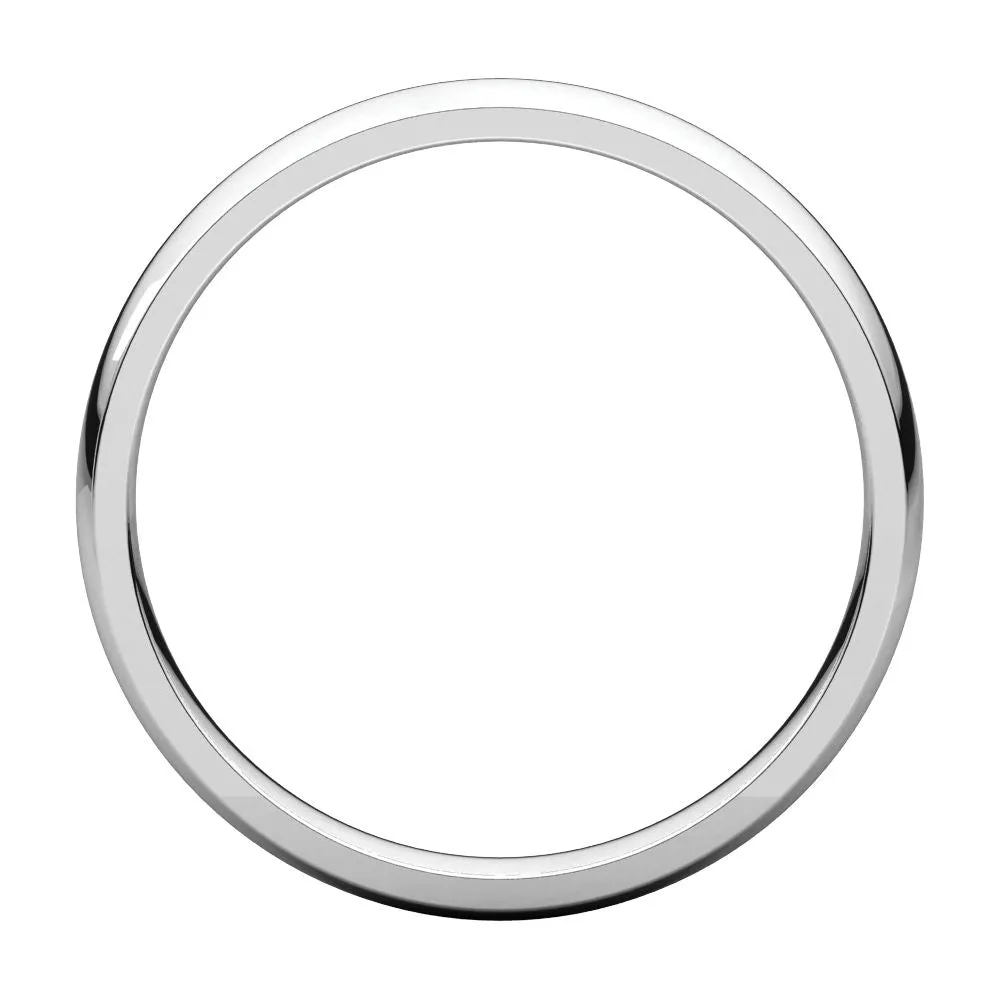 Platinum 3mm Light Comfort Fit Band, Size 7.5
