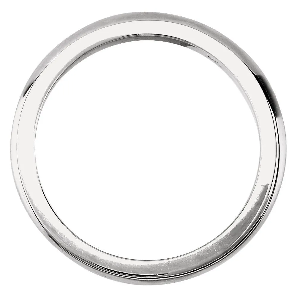 Platinum 3mm Solstice Solitaire® Tapered Knife Edge Band, Size 7