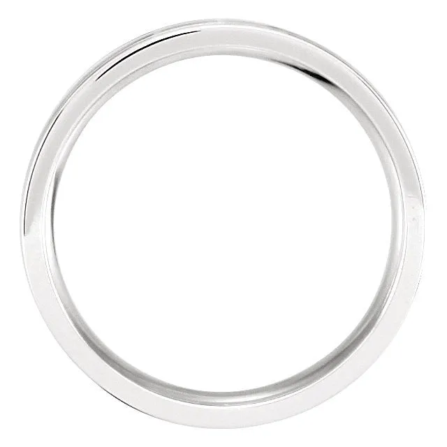 Platinum 4.5mm Satin Finish Band Size 10.00