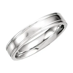 Platinum 4.5mm Satin Finish Band Size 10.00
