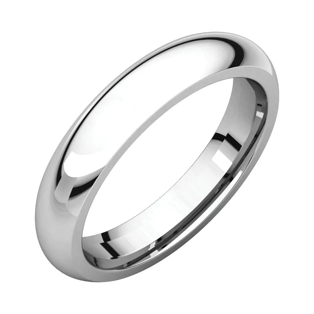 Platinum 4mm Comfort Fit Band, Size 10.5