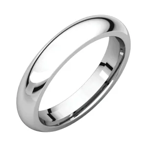 Platinum 4mm Comfort Fit Band, Size 10.5