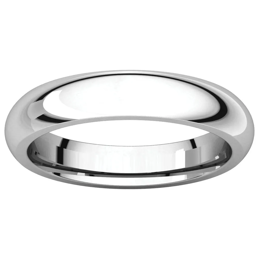 Platinum 4mm Comfort Fit Band, Size 10.5