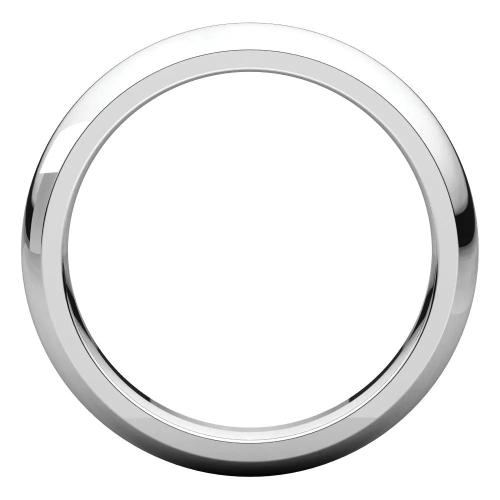 Platinum 4mm Comfort Fit Band, Size 10.5