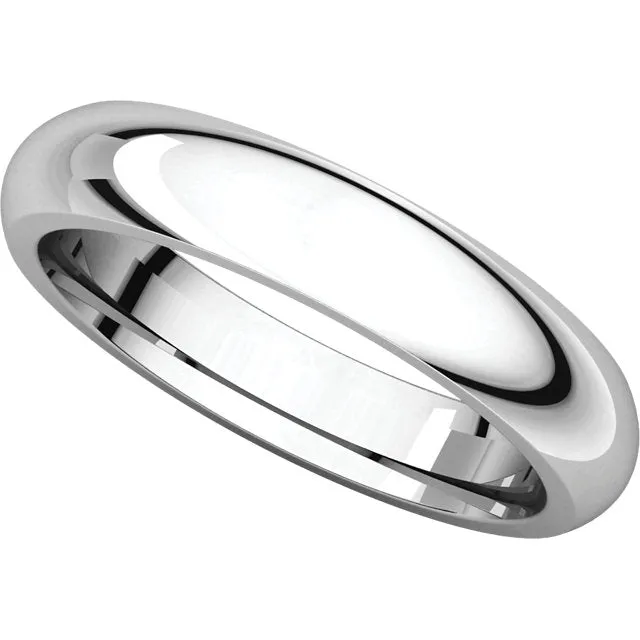 Platinum 4mm Comfort Fit Band, Size 10.5