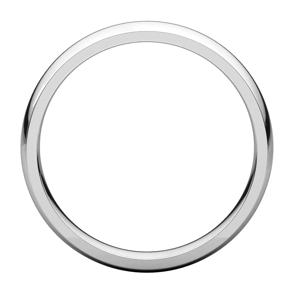 Platinum 4mm Light Comfort Fit Band, Size 10