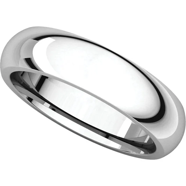 Platinum 5mm Comfort Fit Band, Size 7