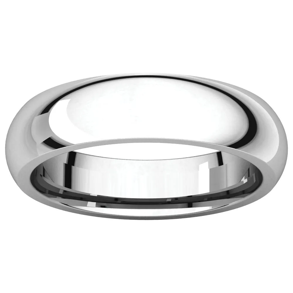 Platinum 5mm Comfort Fit Band, Size 7