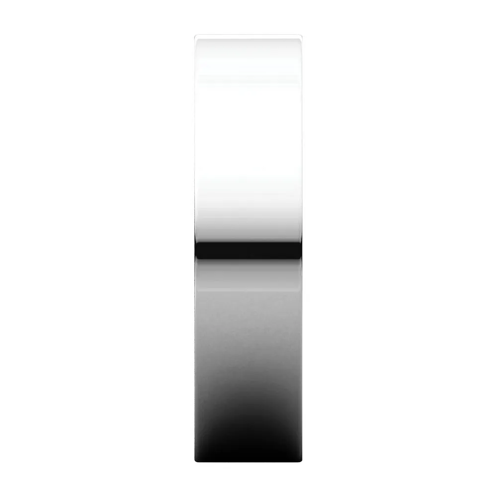 Platinum 5mm Flat Band, Size 10