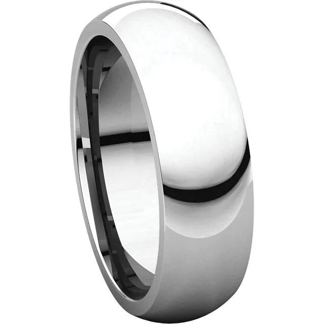 Platinum 6mm Comfort Fit Band, Size 11