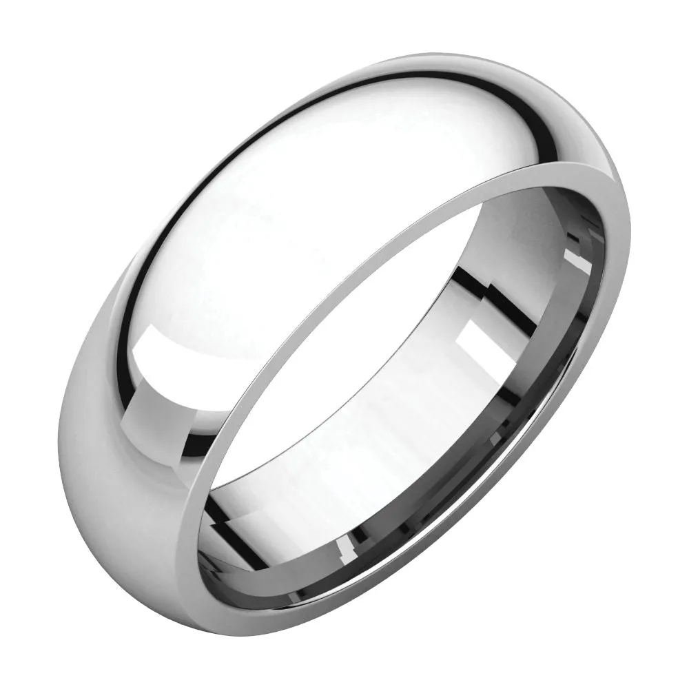 Platinum 6mm Comfort Fit Band, Size 11