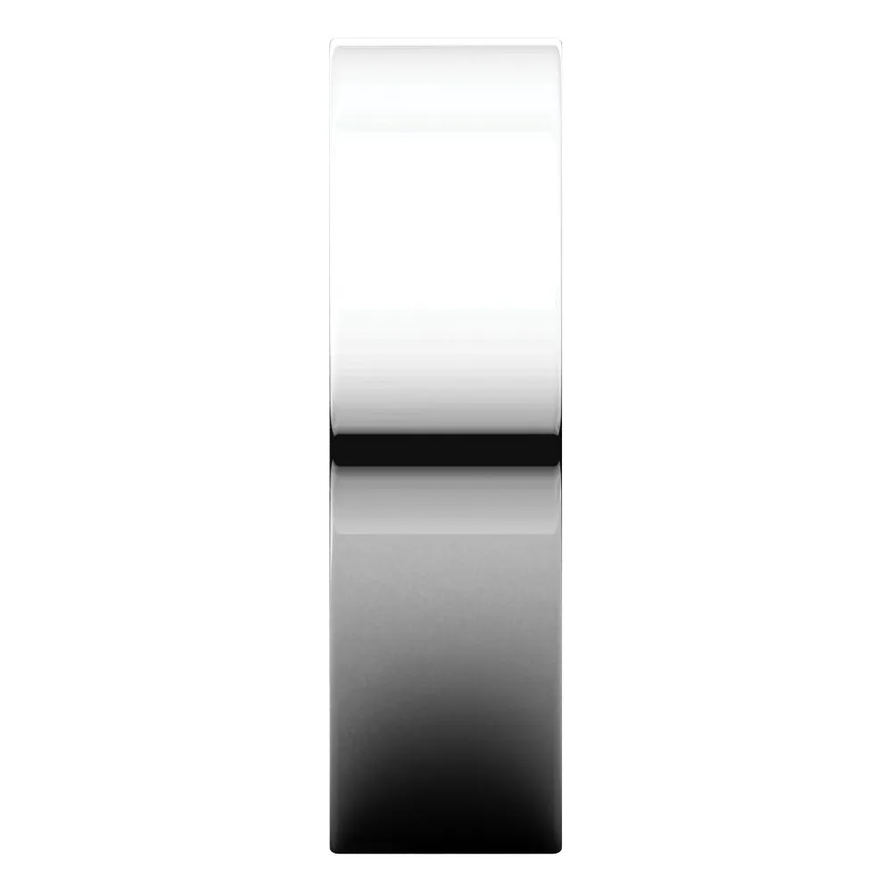 Platinum 6mm Flat Comfort Fit Band, Size 5