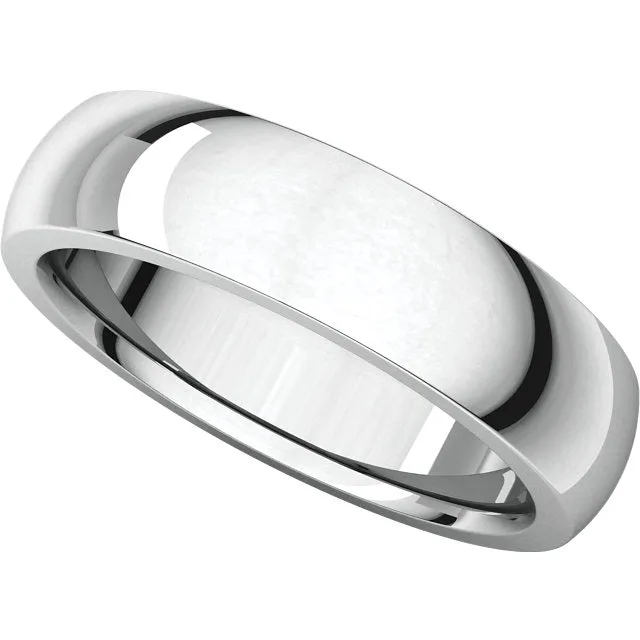 Platinum 6mm Heavy Comfort Fit Band, Size 9