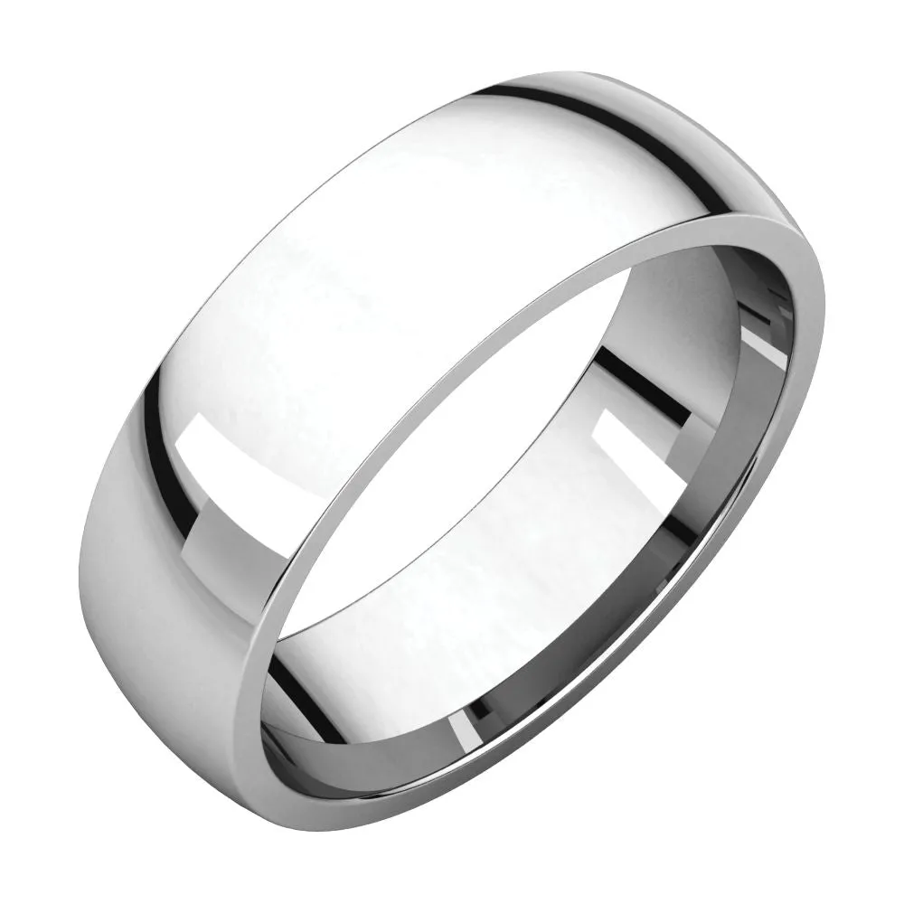 Platinum 6mm Light Comfort Fit Band, Size 11.5