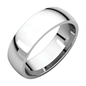 Platinum 6mm Light Comfort Fit Band, Size 11.5