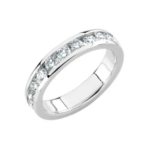 Platinum 7/8 CTW Diamond 7 Stone Anniversary Band, Size 6