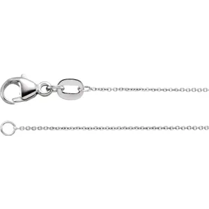 Platinum .7mm Cable 20" Chain