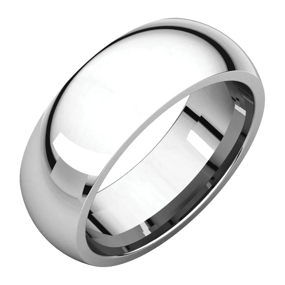 Platinum 7mm Comfort Fit Band, Size 11