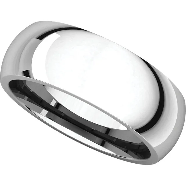 Platinum 7mm Comfort Fit Band, Size 11