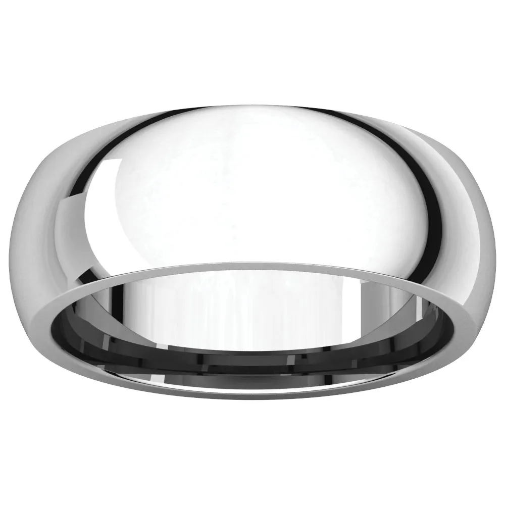 Platinum 7mm Comfort Fit Band, Size 11