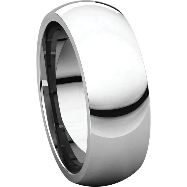 Platinum 7mm Comfort Fit Band, Size 11