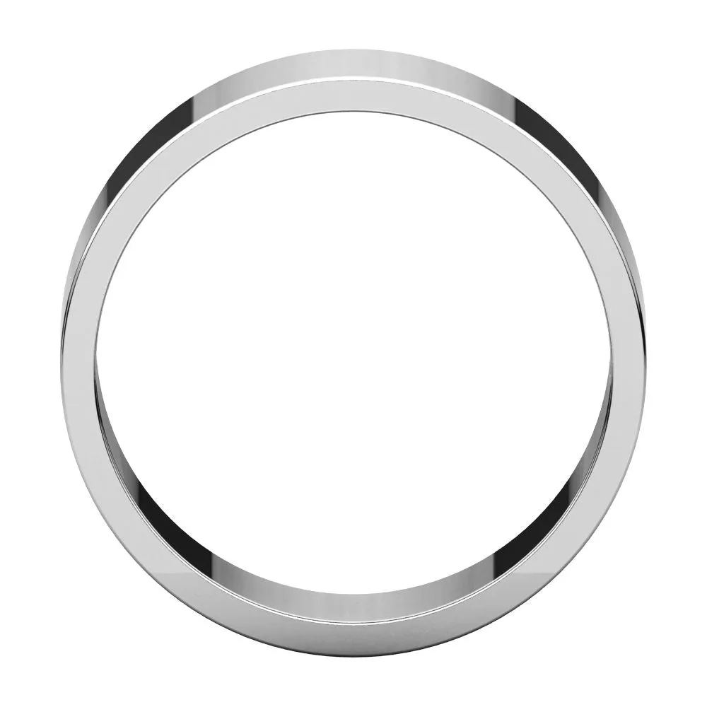 Platinum 7mm Flat Band, Size 9