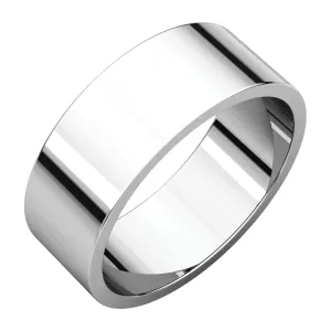 Platinum 7mm Flat Band, Size 9