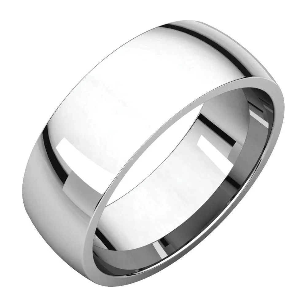 Platinum 7mm Light Comfort Fit Band, Size 10