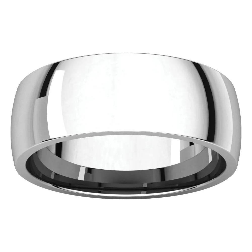 Platinum 7mm Light Comfort Fit Band, Size 10