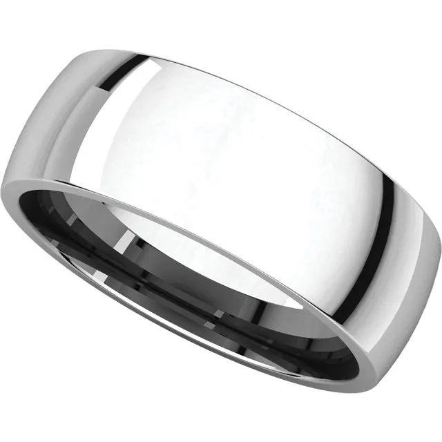 Platinum 7mm Light Comfort Fit Band, Size 10