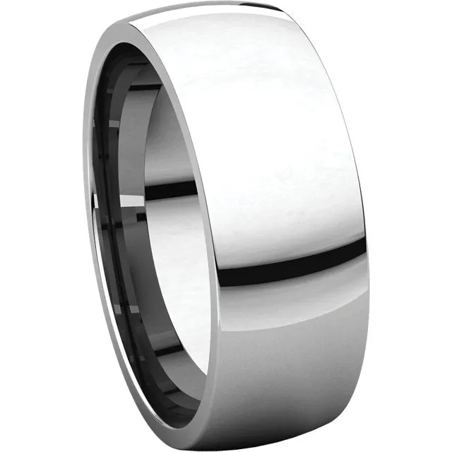 Platinum 7mm Light Comfort Fit Band, Size 10