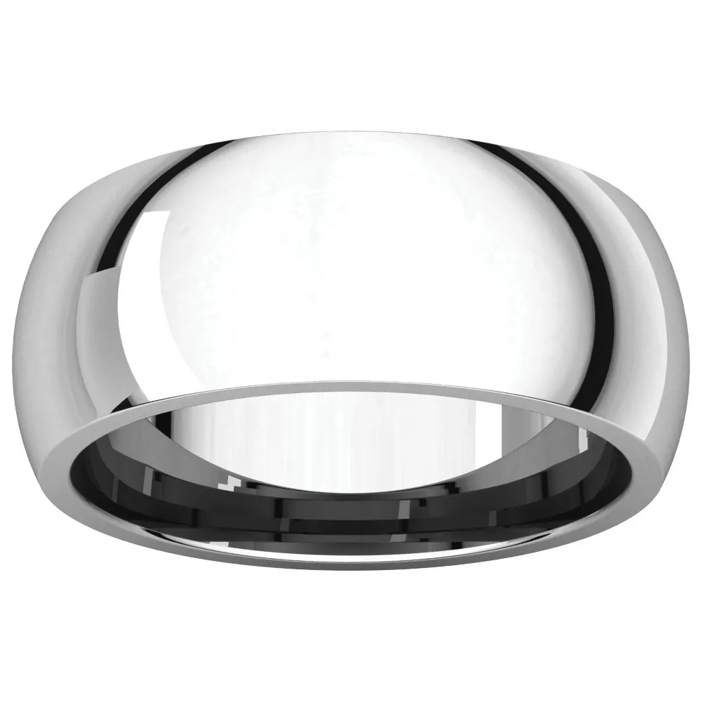Platinum 8mm Comfort Fit Band, Size 11.5