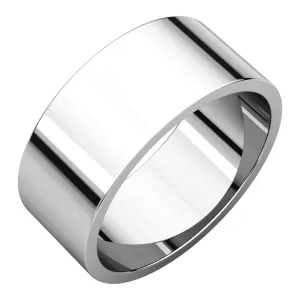 Platinum 8mm Flat Band, Size 7