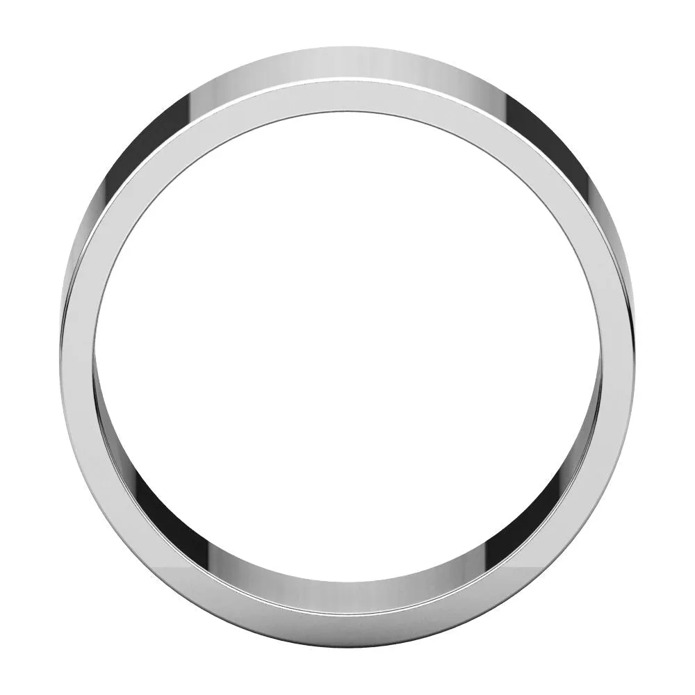 Platinum 8mm Flat Band, Size 7