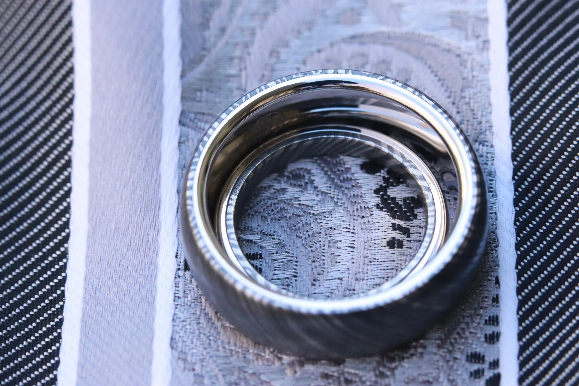 Platinum & Niobium Zirconium ring (set) 2 rings
