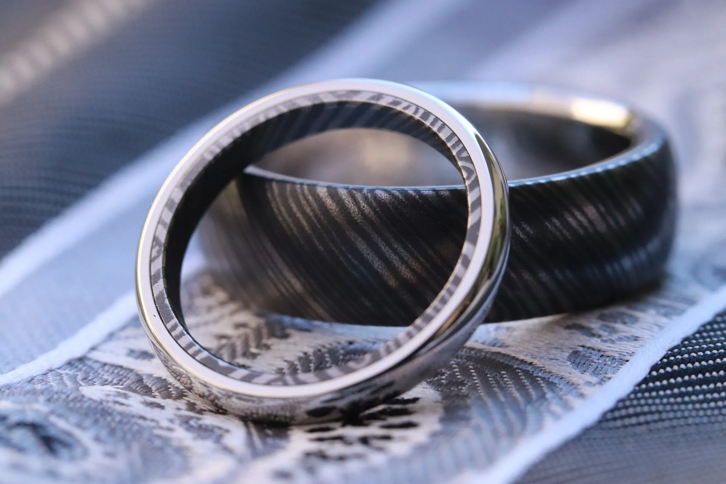 Platinum & Niobium Zirconium ring (set) 2 rings