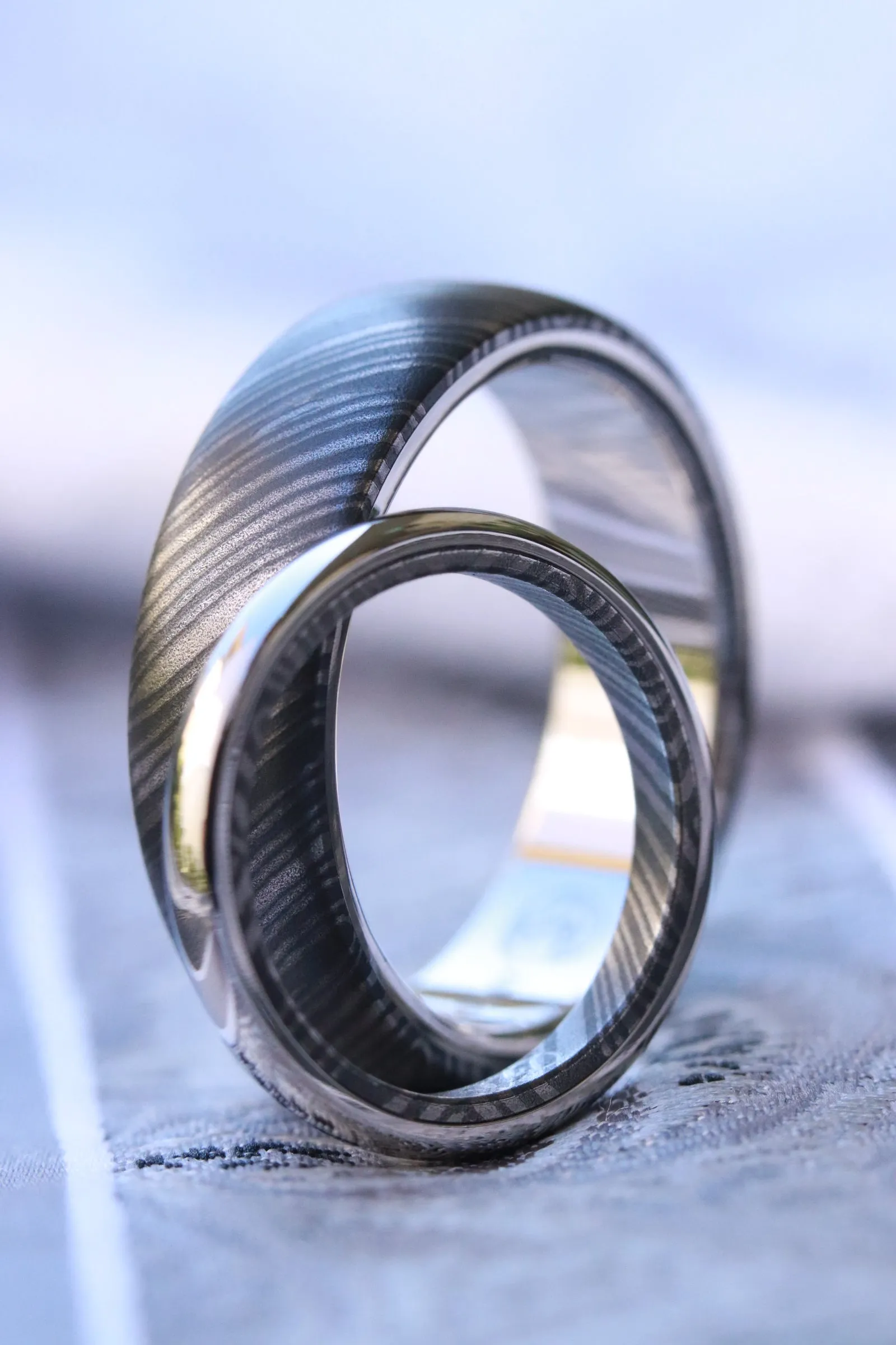 Platinum & Niobium Zirconium ring (set) 2 rings