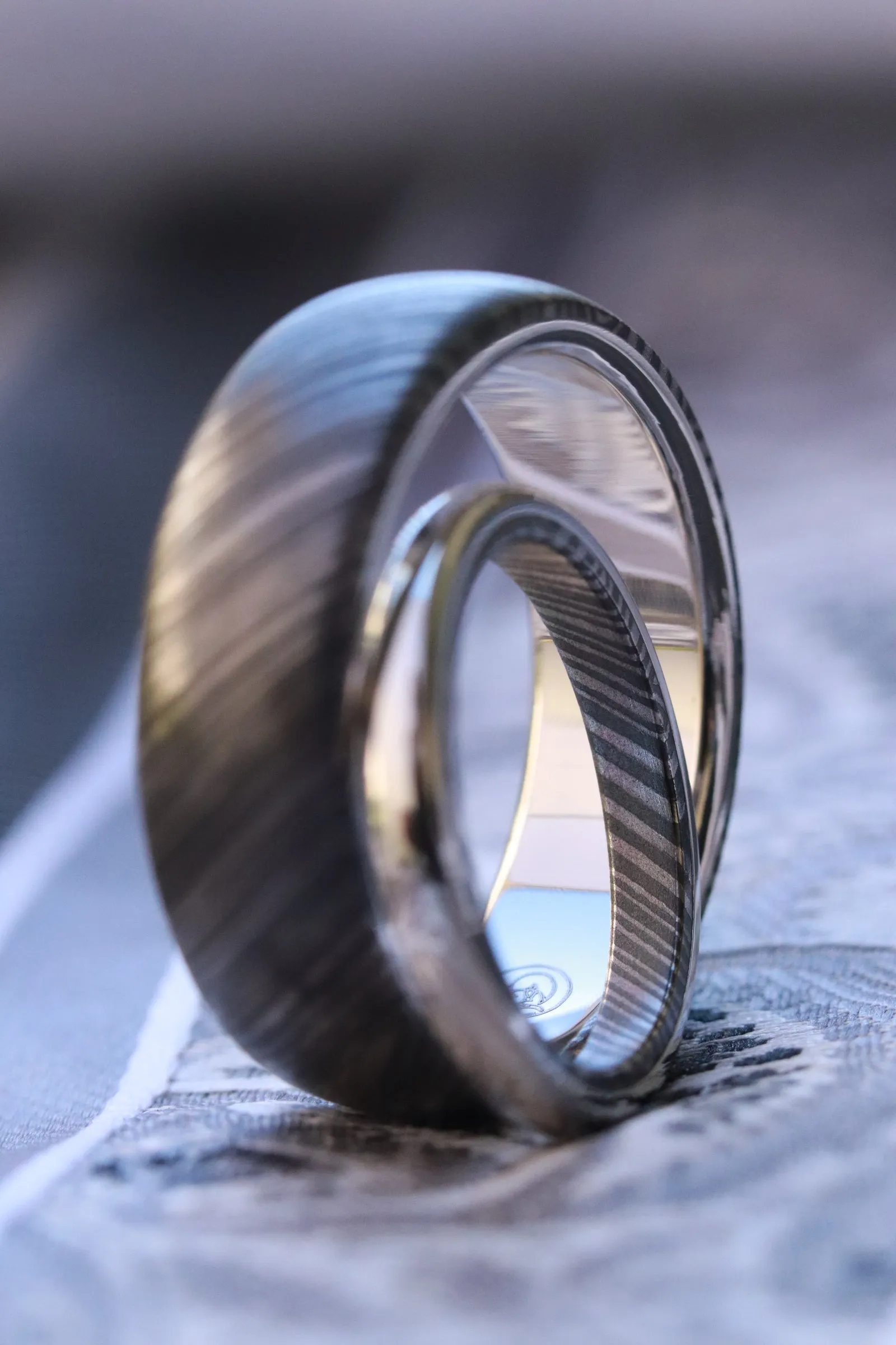 Platinum & Niobium Zirconium ring (set) 2 rings