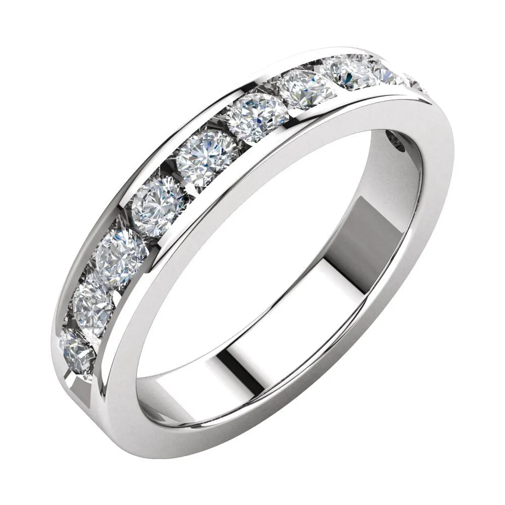 Platinum Anniversary Band, Size 7