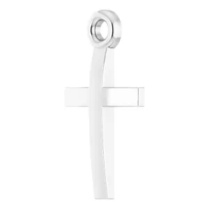 Platinum Cross 18" Necklace