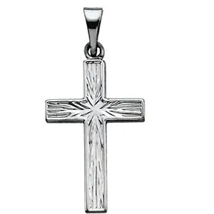 Platinum Cross Pendant