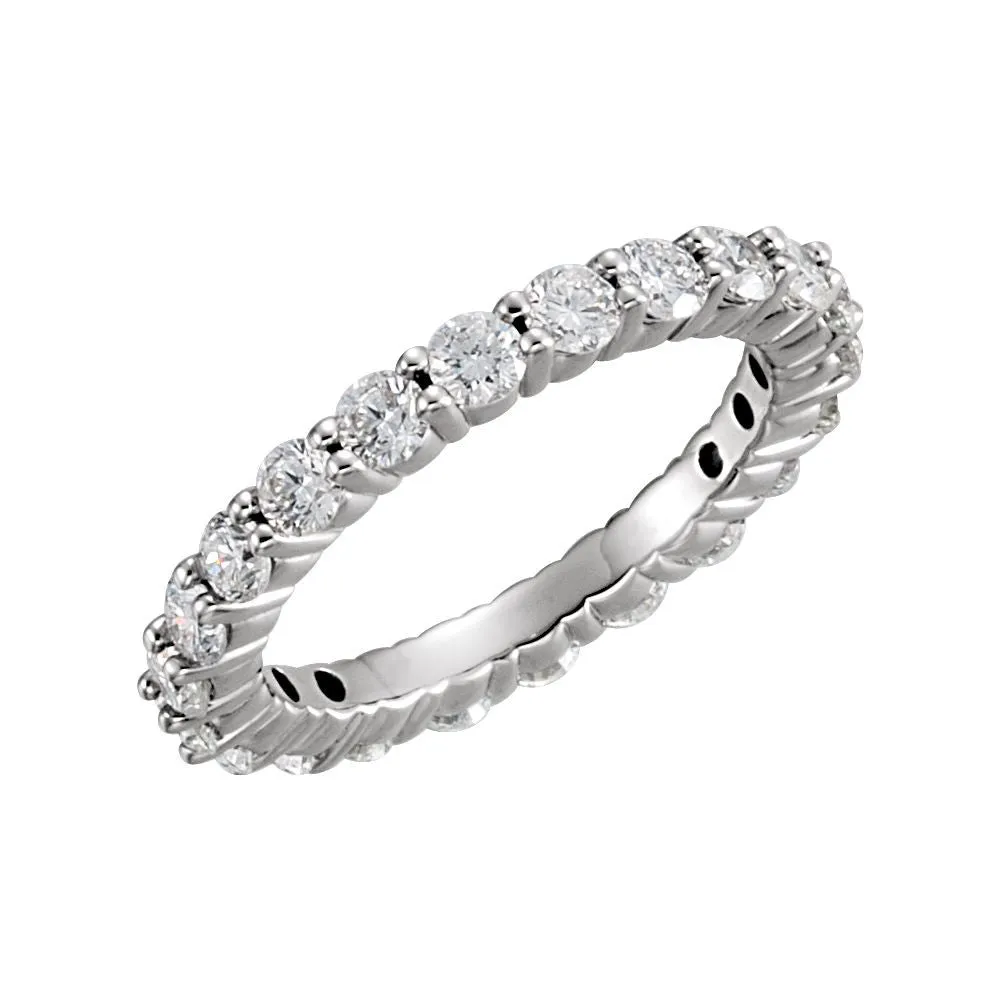 Platinum Eternity Band, Size 7.5