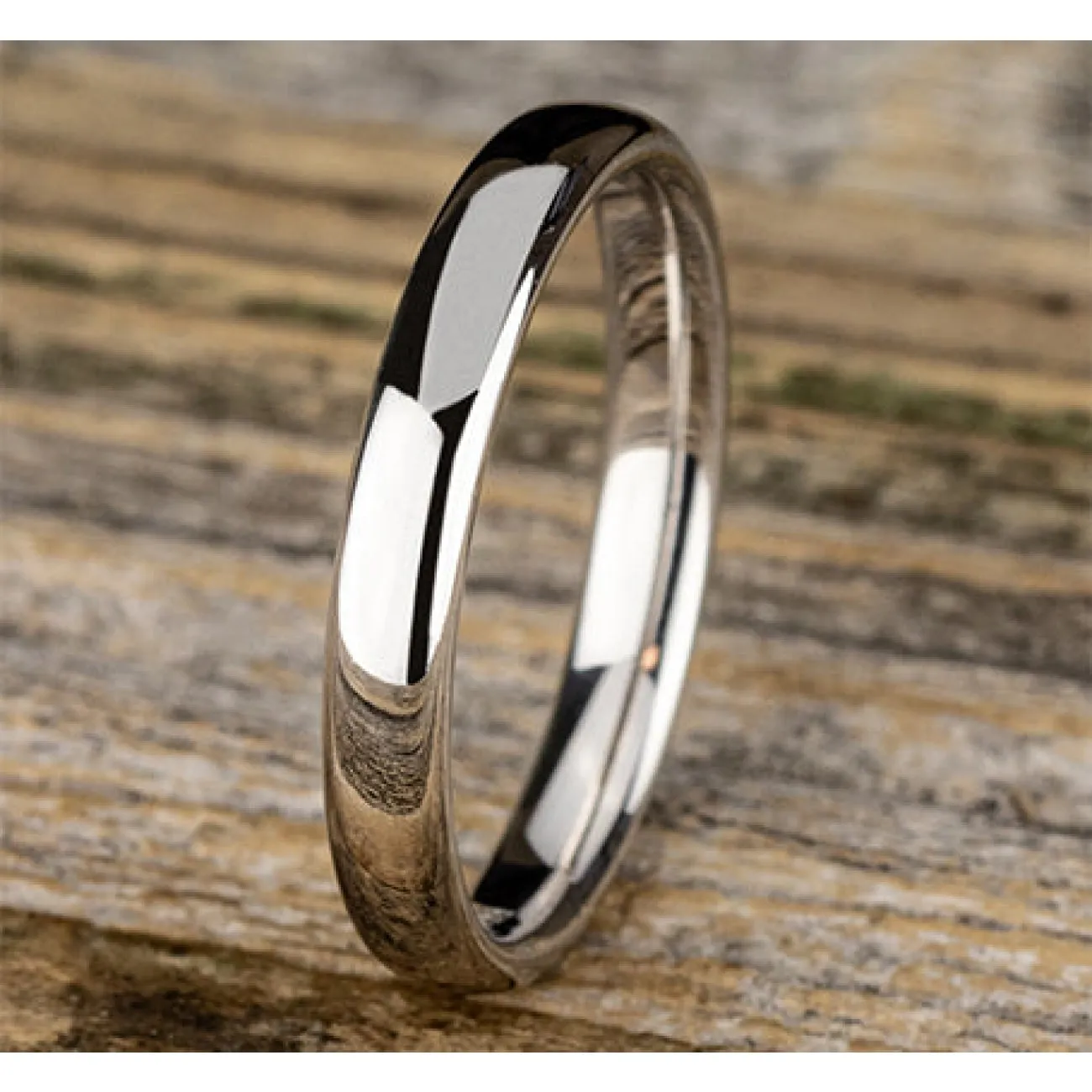 Platinum Euro Dome Comfort Fit 3.5 Wedding Band Ring
