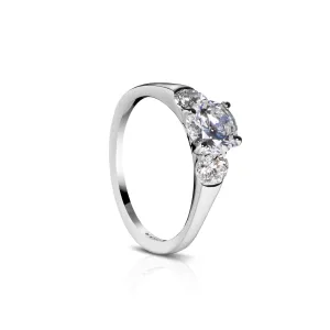 Platinum R164-1D Engagement Ring