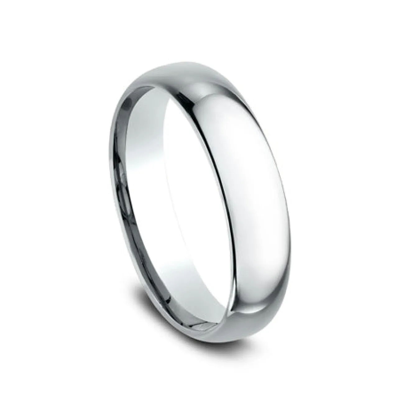 Platinum Regular Dome Comfort Fit 5.0 Wedding Band Ring