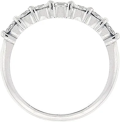 Platinum Seven Stone .90ct Diamond Wedding Ring