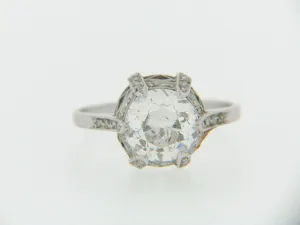 PLATINUM VINTAGE DIAMOND SOLITAIRE RING